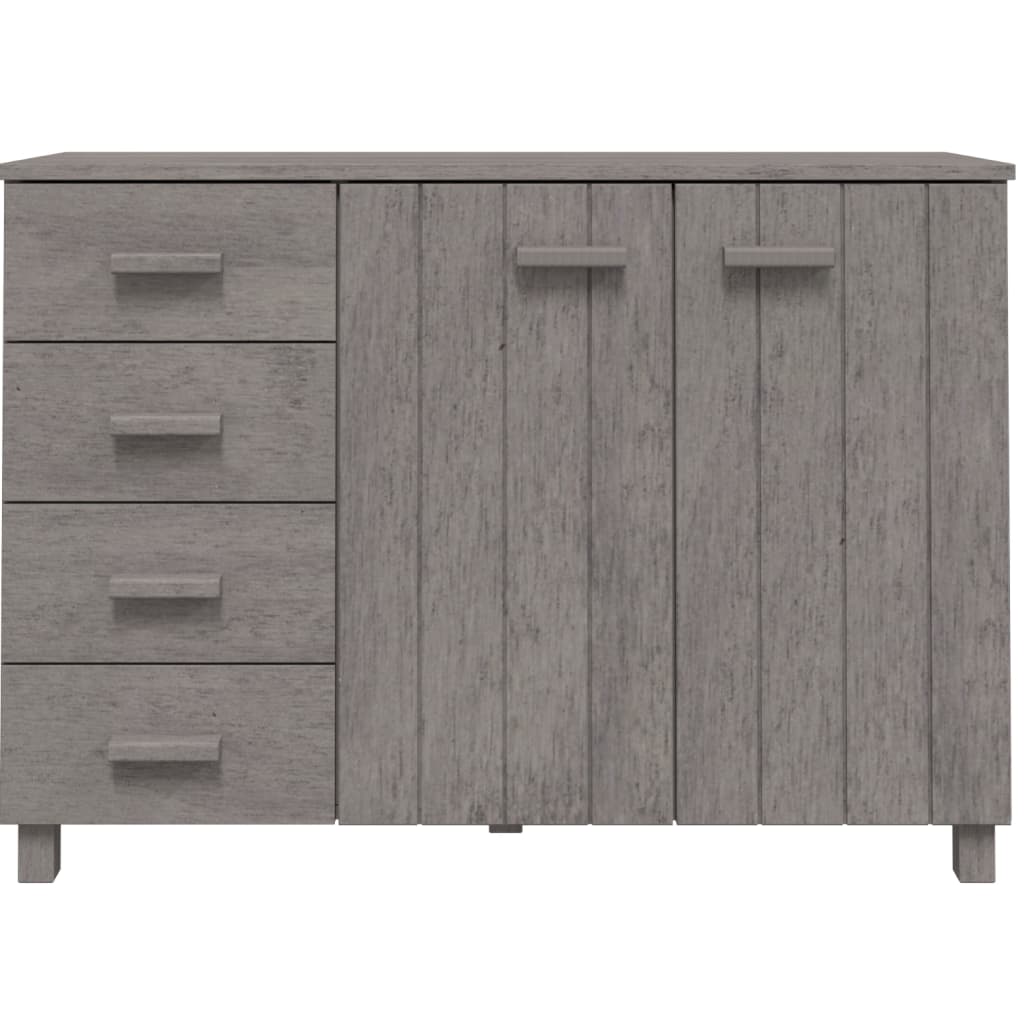 Dressoir HAMAR 113x40x80 cm massief grenenhout lichtgrijs is nu te koop bij PeponiXL, paradijselijk wonen!