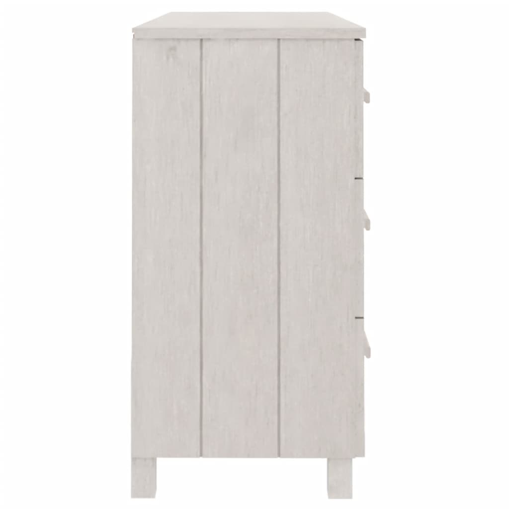 Dressoir HAMAR 113x40x80 cm massief grenenhout wit is nu te koop bij PeponiXL, paradijselijk wonen!