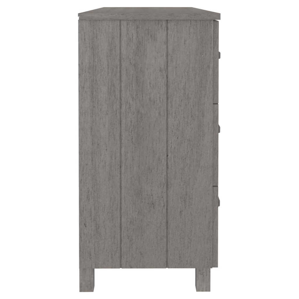 Dressoir HAMAR 113x40x80 cm massief grenenhout lichtgrijs is nu te koop bij PeponiXL, paradijselijk wonen!