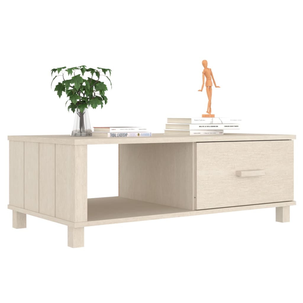 Salontafel HAMAR 100x55x35 cm massief grenenhout honingbruin is nu te koop bij PeponiXL, paradijselijk wonen!