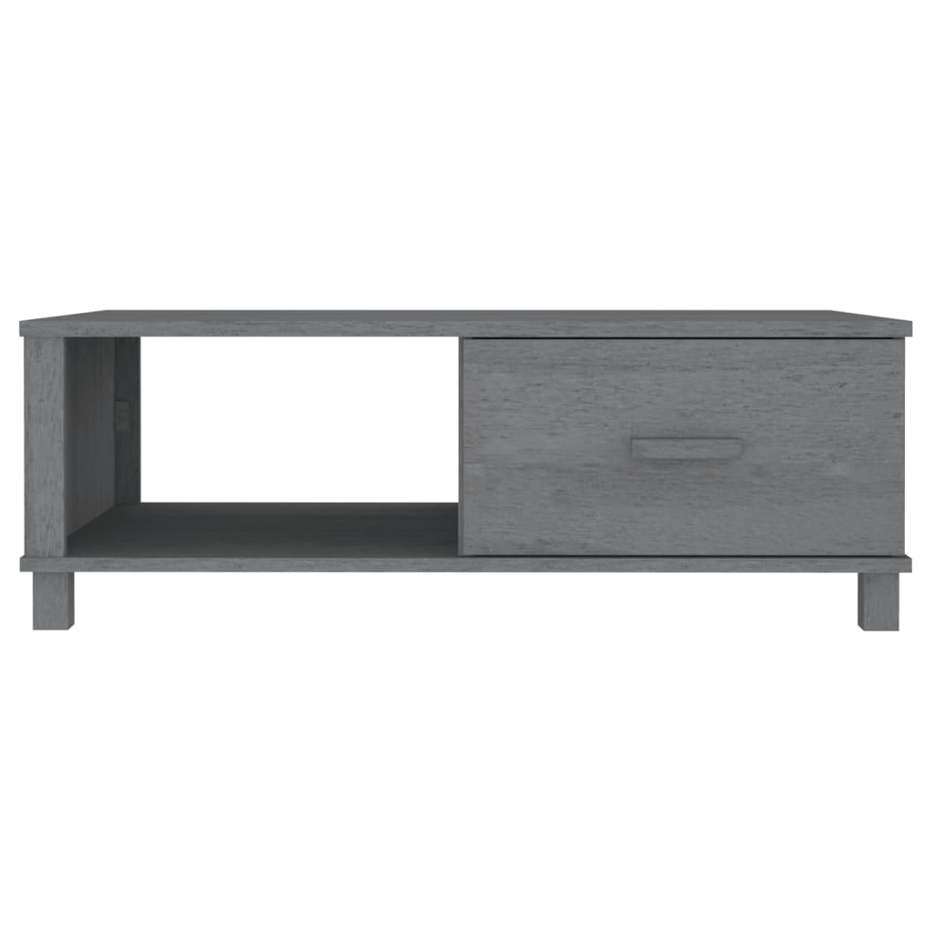 Salontafel HAMAR 100x55x35 cm massief grenenhout donkergrijs is nu te koop bij PeponiXL, paradijselijk wonen!