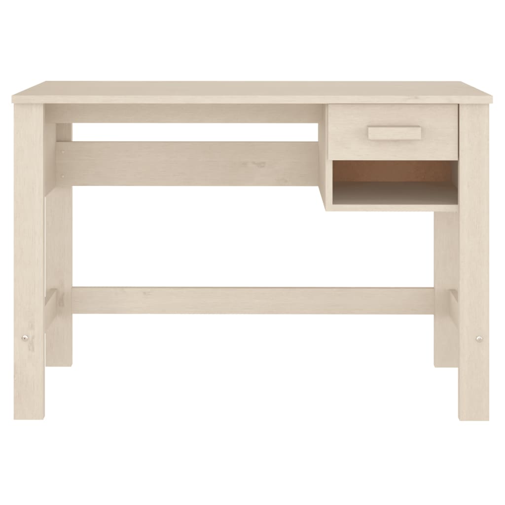 Bureau HAMAR 110x40x75 cm massief grenenhout honingbruin is nu te koop bij PeponiXL, paradijselijk wonen!