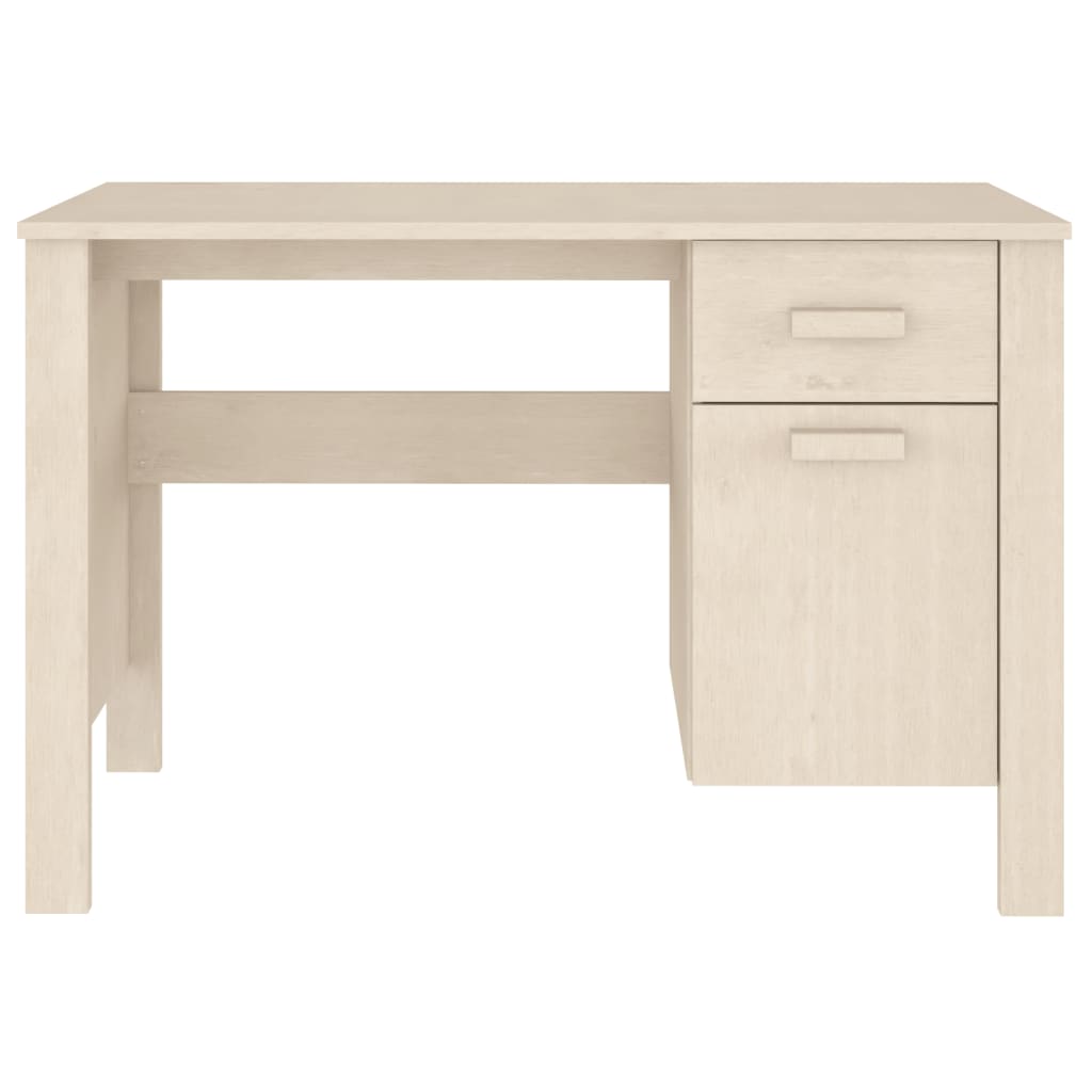 Bureau HAMAR 113x50x75 cm massief grenenhout honingbruin is nu te koop bij PeponiXL, paradijselijk wonen!