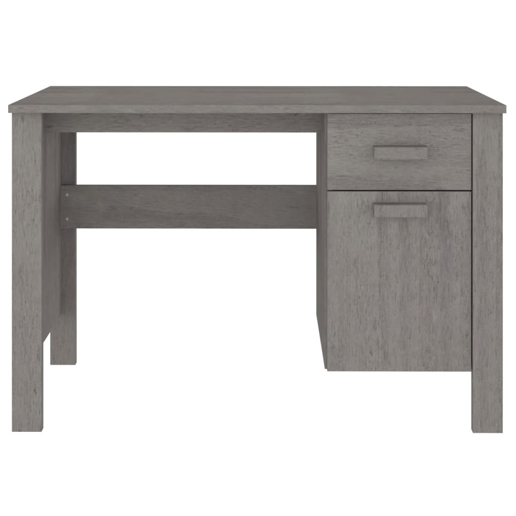 Bureau HAMAR 113x50x75 cm massief grenenhout lichtgrijs is nu te koop bij PeponiXL, paradijselijk wonen!