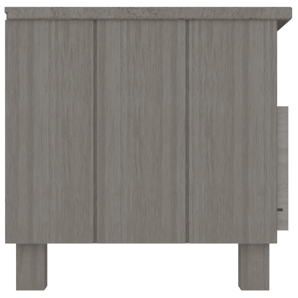 Tv-meubel HAMAR 106x40x40 cm massief grenenhout lichtgrijs is nu te koop bij PeponiXL, paradijselijk wonen!