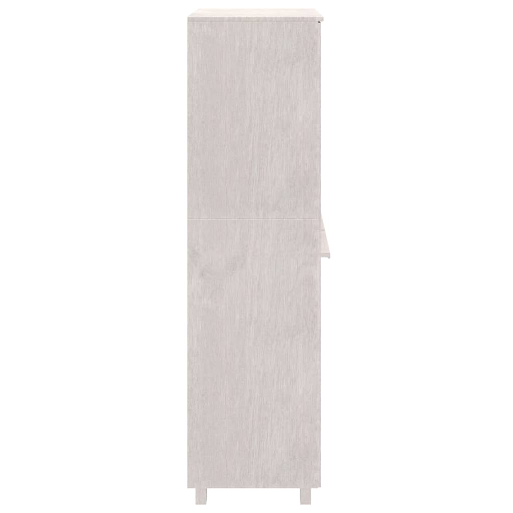 Kledingkast HAMAR 89x50x180 cm massief grenenhout wit is nu te koop bij PeponiXL, paradijselijk wonen!