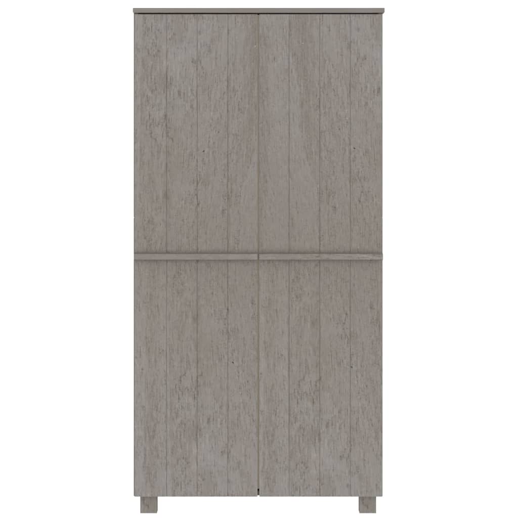 Kledingkast HAMAR 89x50x180 cm massief grenenhout lichtgrijs is nu te koop bij PeponiXL, paradijselijk wonen!