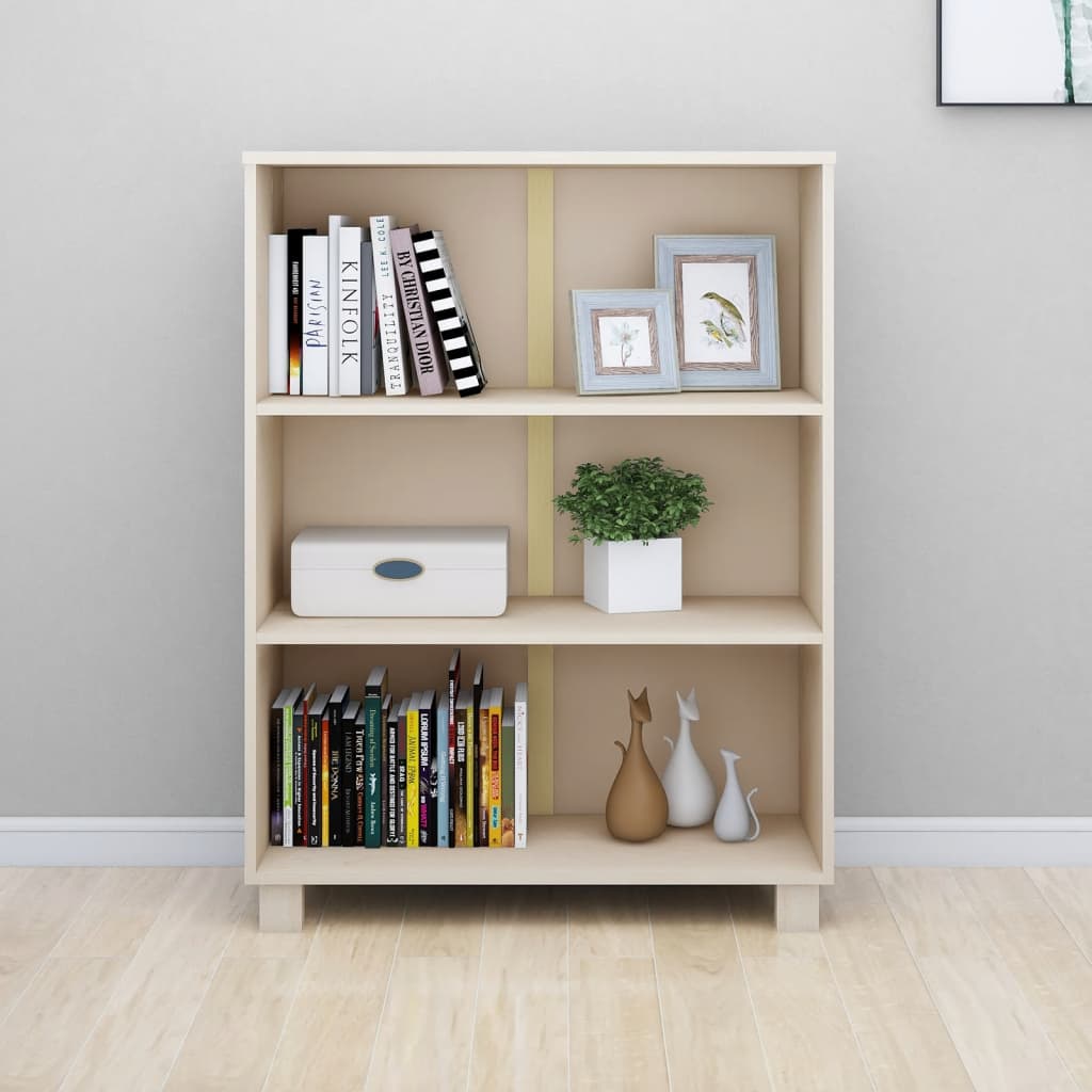 Boekenkast HAMAR 85x35x112 cm massief grenenhout honingbruin is nu te koop bij PeponiXL, paradijselijk wonen!