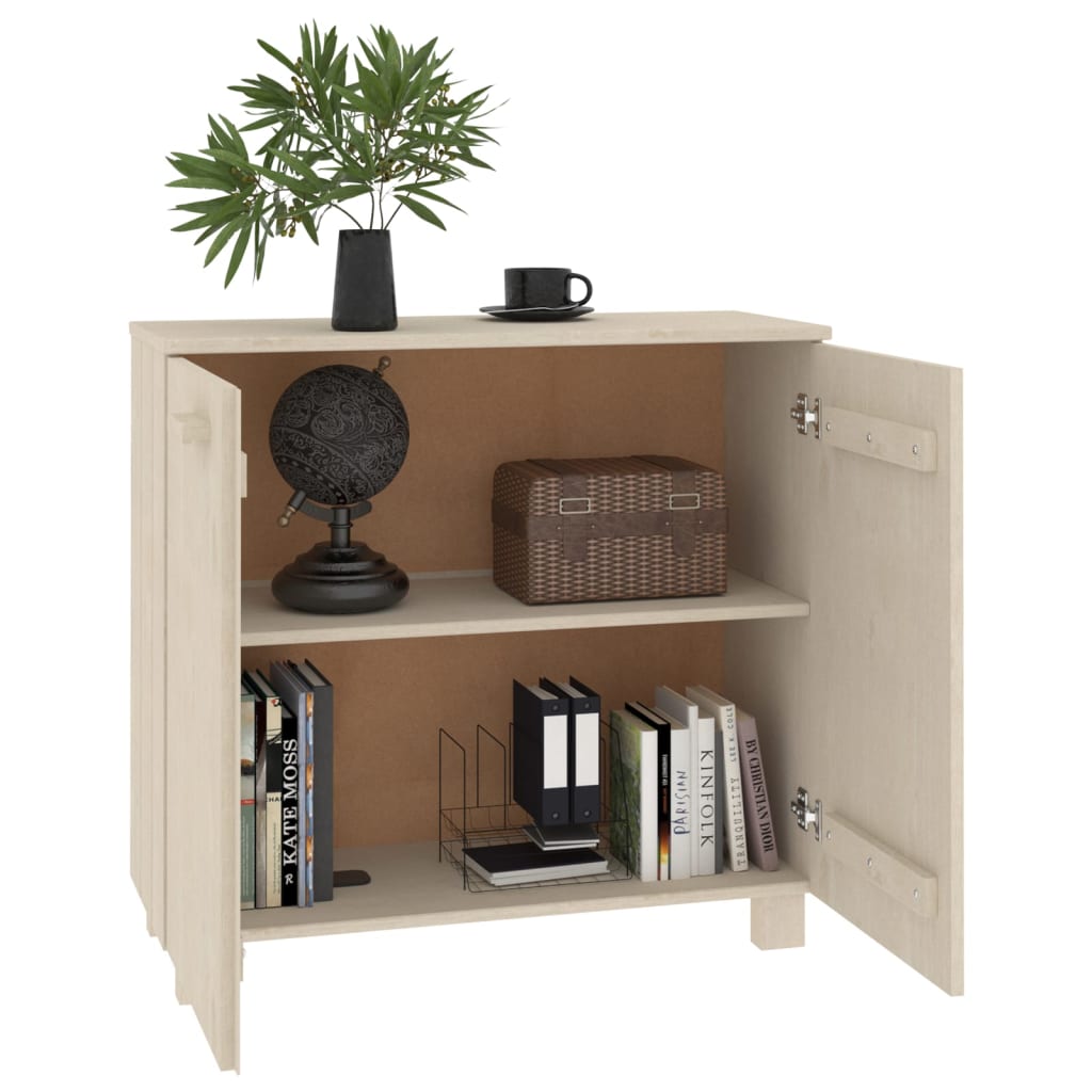 Dressoir HAMAR 85x35x80 cm massief grenenhout honingbruin is nu te koop bij PeponiXL, paradijselijk wonen!