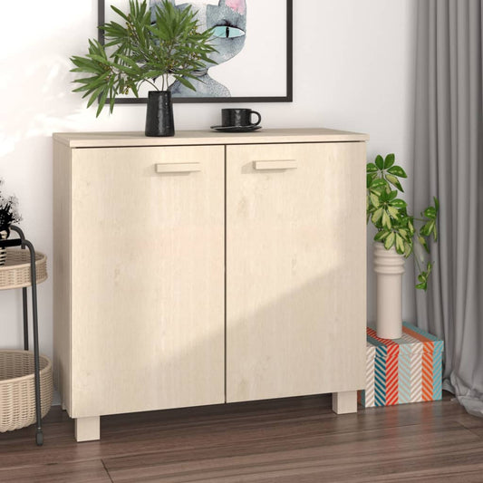 Dressoir HAMAR 85x35x80 cm massief grenenhout honingbruin is nu te koop bij PeponiXL, paradijselijk wonen!