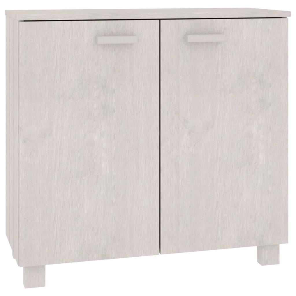 Dressoir HAMAR 85x35x80 cm massief grenenhout wit is nu te koop bij PeponiXL, paradijselijk wonen!