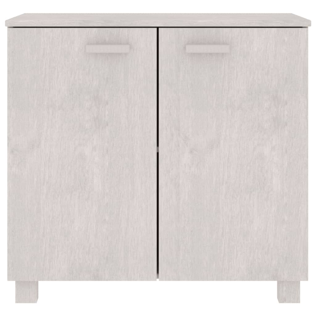 Dressoir HAMAR 85x35x80 cm massief grenenhout wit is nu te koop bij PeponiXL, paradijselijk wonen!