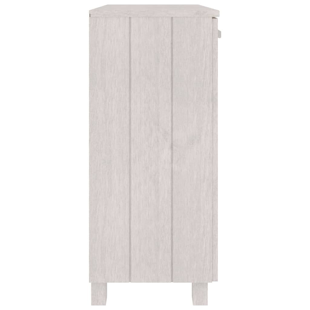 Dressoir HAMAR 85x35x80 cm massief grenenhout wit is nu te koop bij PeponiXL, paradijselijk wonen!