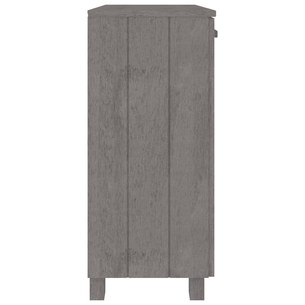 Dressoir HAMAR 85x35x80 cm massief grenenhout lichtgrijs is nu te koop bij PeponiXL, paradijselijk wonen!