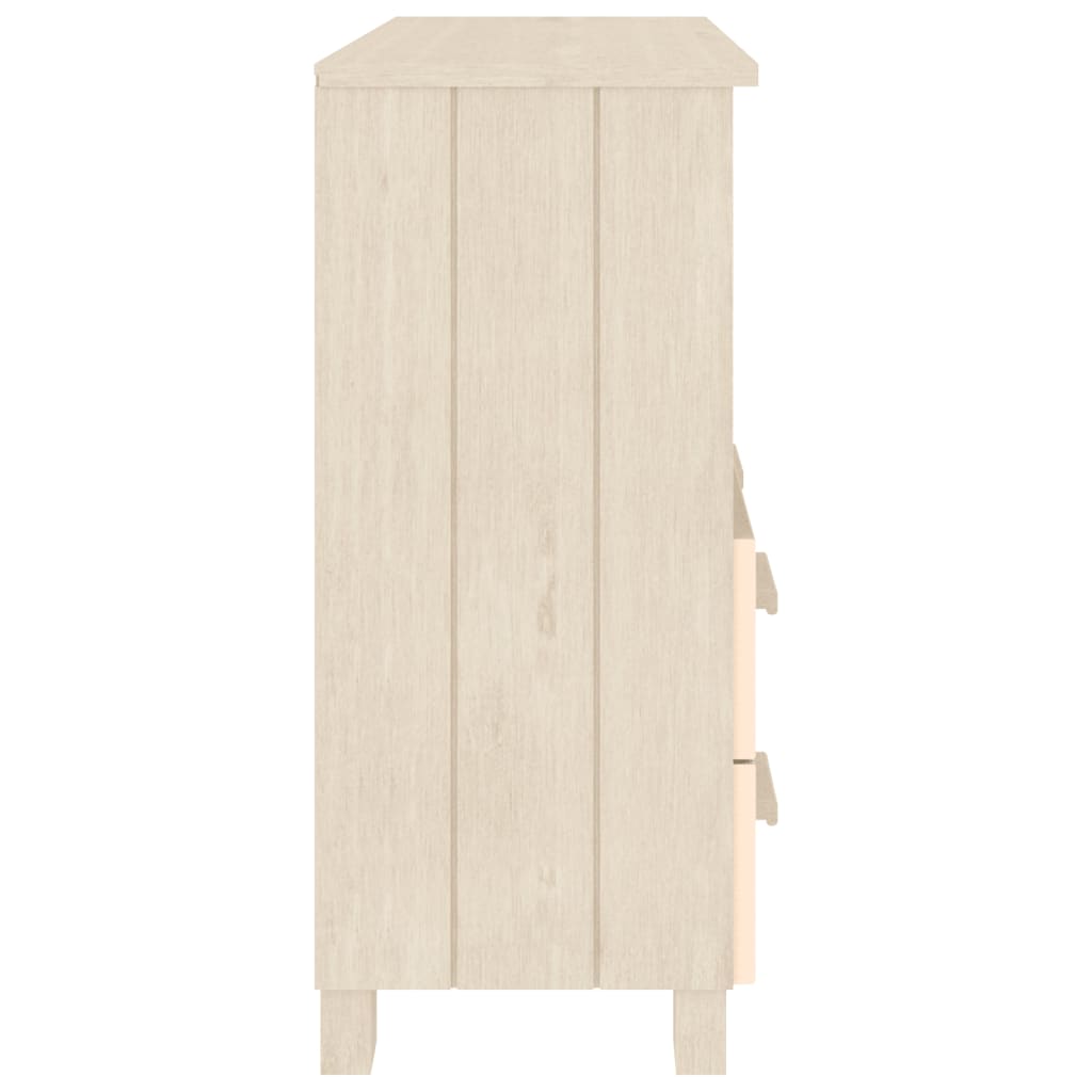 Dressoir HAMAR 85x35x80 cm massief grenenhout honingbruin is nu te koop bij PeponiXL, paradijselijk wonen!
