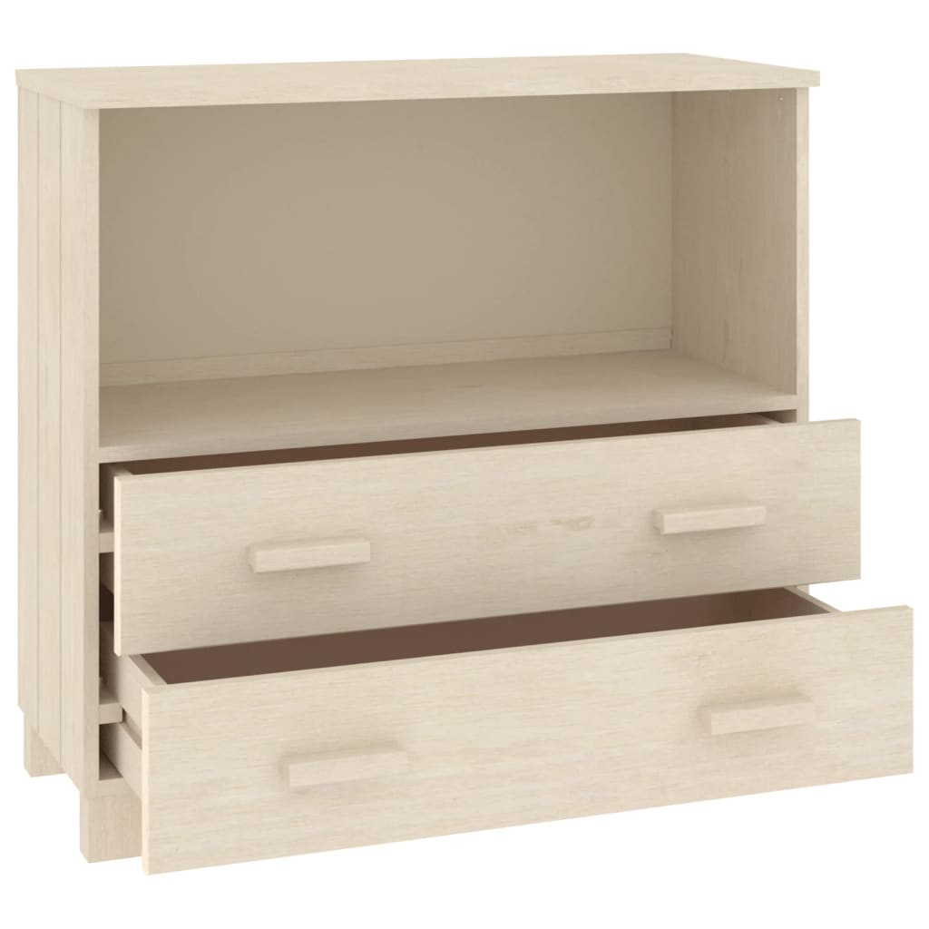 Dressoir HAMAR 85x35x80 cm massief grenenhout honingbruin is nu te koop bij PeponiXL, paradijselijk wonen!