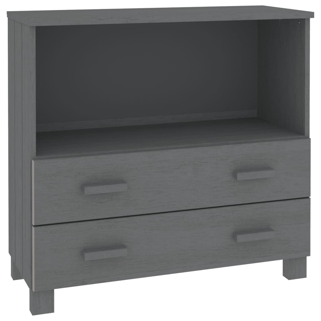 Dressoir HAMAR 85x35x80 cm massief grenenhout donkergrijs is nu te koop bij PeponiXL, paradijselijk wonen!