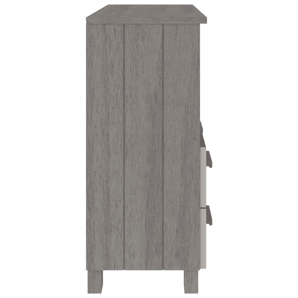 Dressoir HAMAR 85x35x80 cm massief grenenhout lichtgrijs is nu te koop bij PeponiXL, paradijselijk wonen!