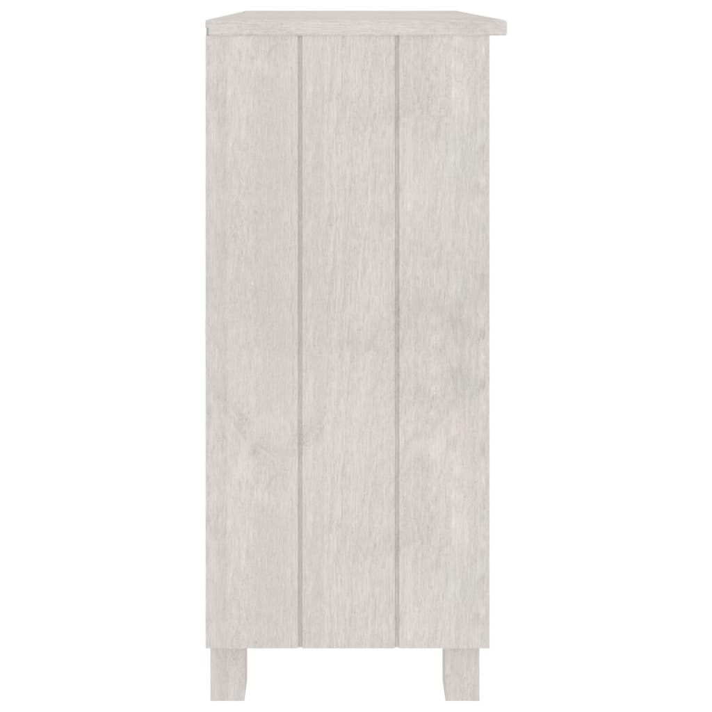 Dressoir HAMAR 85x35x80 cm massief grenenhout wit is nu te koop bij PeponiXL, paradijselijk wonen!