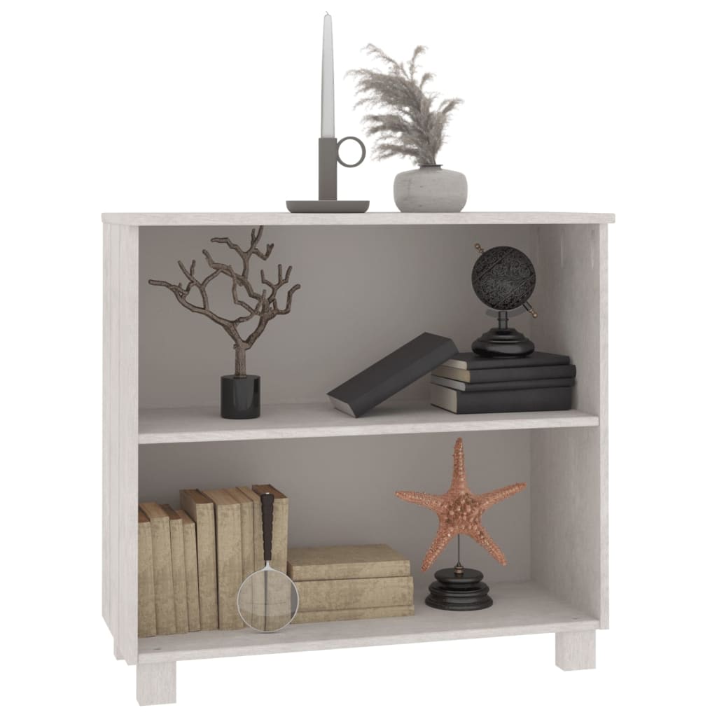 Dressoir HAMAR 85x35x80 cm massief grenenhout wit is nu te koop bij PeponiXL, paradijselijk wonen!