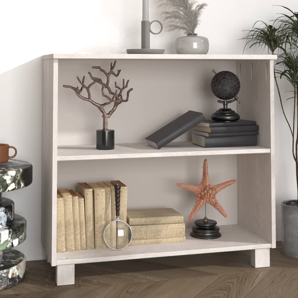 Dressoir HAMAR 85x35x80 cm massief grenenhout wit is nu te koop bij PeponiXL, paradijselijk wonen!