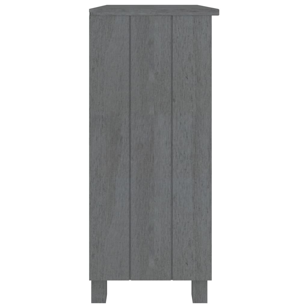 Dressoir HAMAR 85x35x80 massief grenenhout donkergrijs is nu te koop bij PeponiXL, paradijselijk wonen!