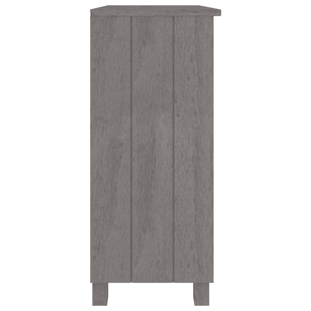 Dressoir HAMAR 85x35x80 cm massief grenenhout lichtgrijs is nu te koop bij PeponiXL, paradijselijk wonen!