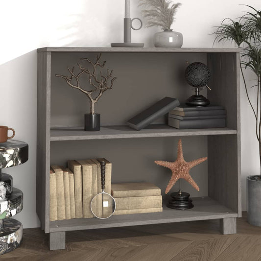 Dressoir HAMAR 85x35x80 cm massief grenenhout lichtgrijs is nu te koop bij PeponiXL, paradijselijk wonen!