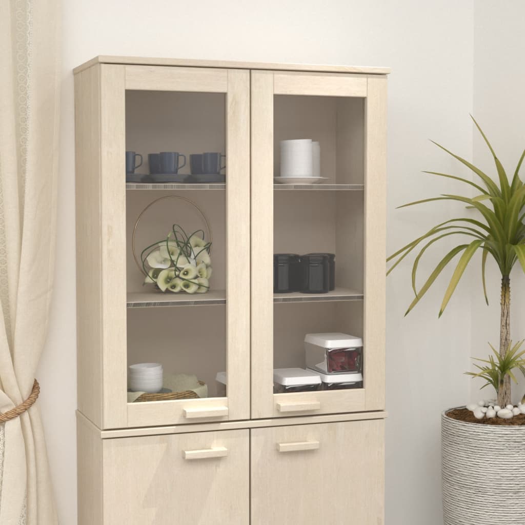 Opzetkast HAMAR 85x35x100 cm massief grenenhout honingbruin is nu te koop bij PeponiXL, paradijselijk wonen!