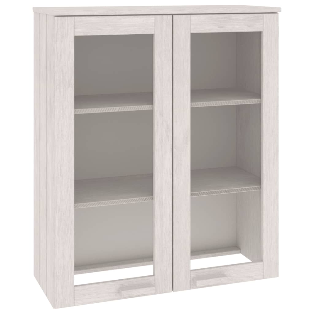 Opzetkast HAMAR 85x35x100 cm massief grenenhout wit is nu te koop bij PeponiXL, paradijselijk wonen!
