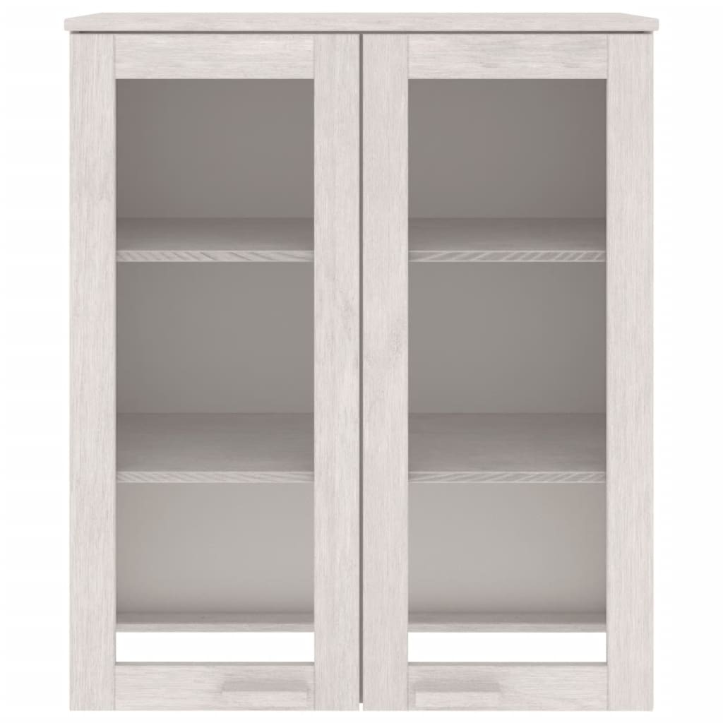 Opzetkast HAMAR 85x35x100 cm massief grenenhout wit is nu te koop bij PeponiXL, paradijselijk wonen!