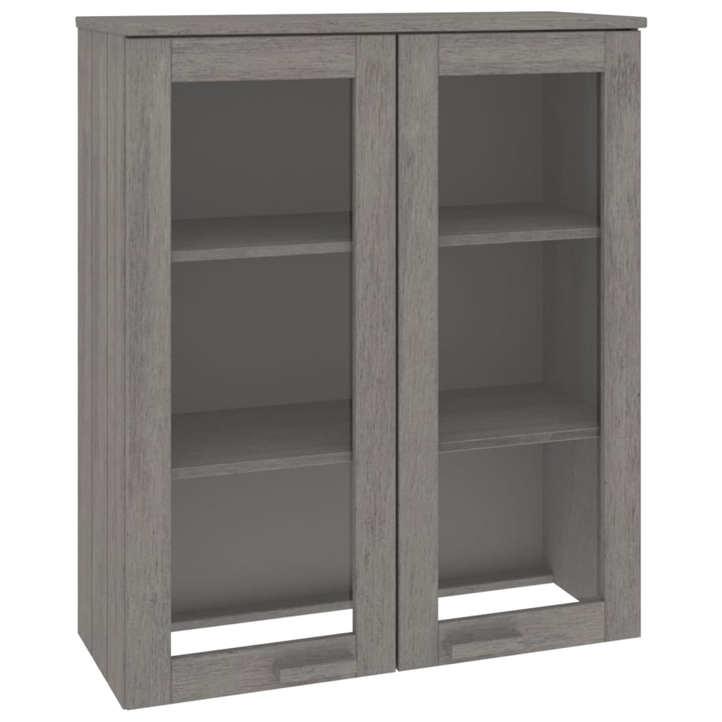 Opzetkast HAMAR 85x35x100 cm massief grenenhout lichtgrijs is nu te koop bij PeponiXL, paradijselijk wonen!