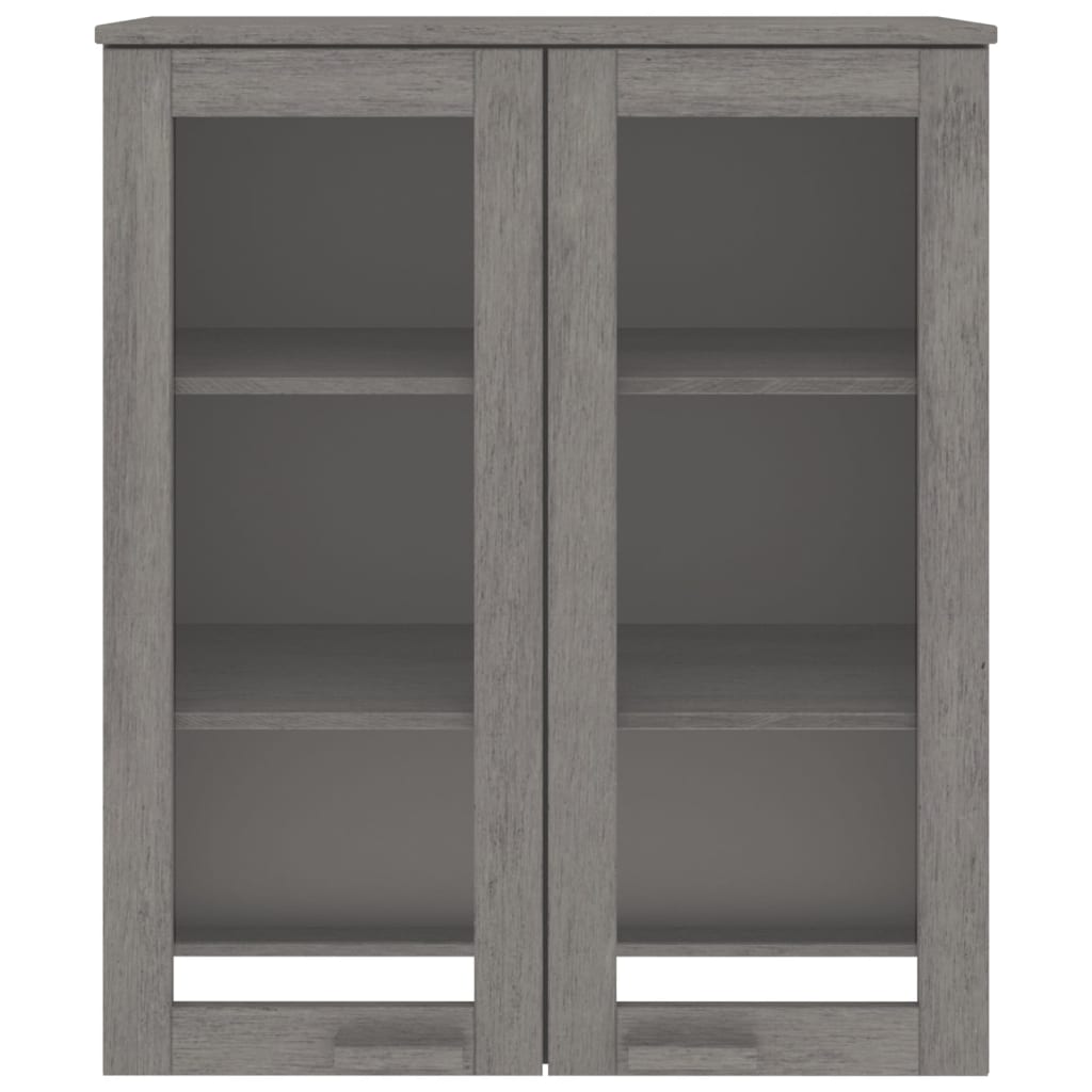 Opzetkast HAMAR 85x35x100 cm massief grenenhout lichtgrijs is nu te koop bij PeponiXL, paradijselijk wonen!