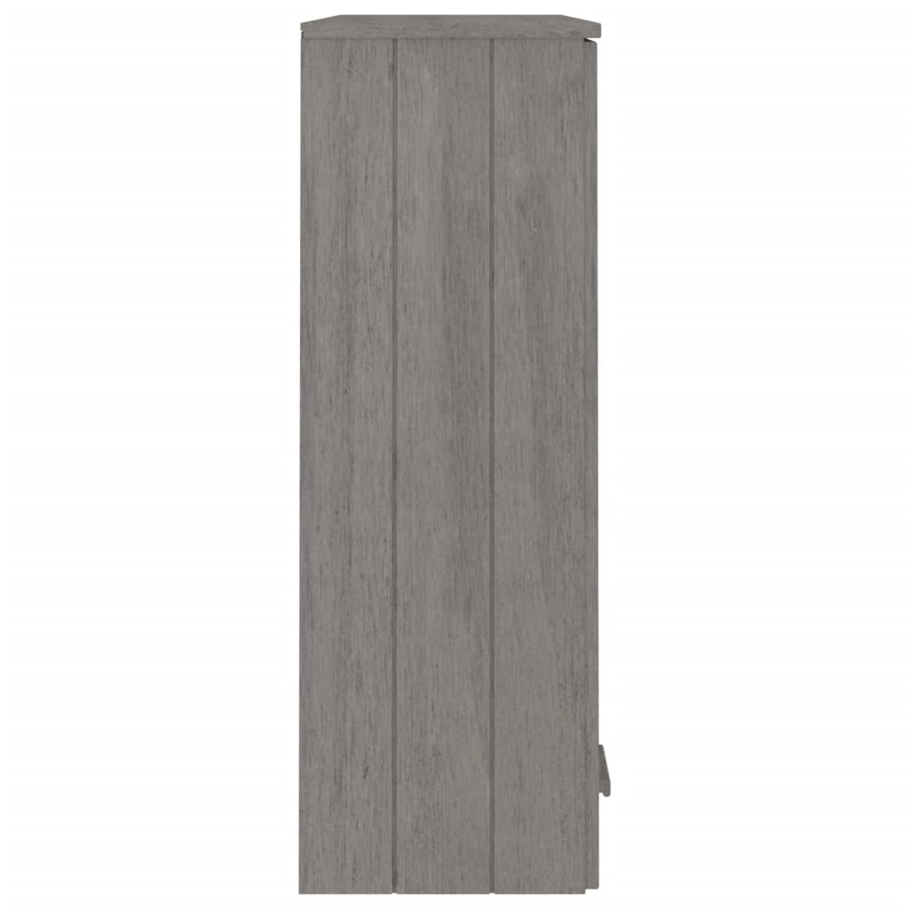 Opzetkast HAMAR 85x35x100 cm massief grenenhout lichtgrijs is nu te koop bij PeponiXL, paradijselijk wonen!