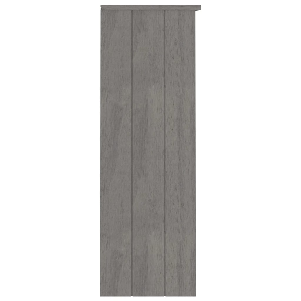 Opzetkast HAMAR 85x35x100 cm massief grenenhout lichtgrijs is nu te koop bij PeponiXL, paradijselijk wonen!