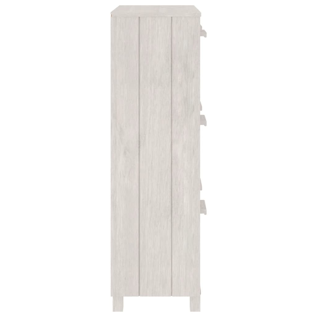 Schoenenkast HAMAR 59,5x35x117 cm massief grenenhout wit is nu te koop bij PeponiXL, paradijselijk wonen!