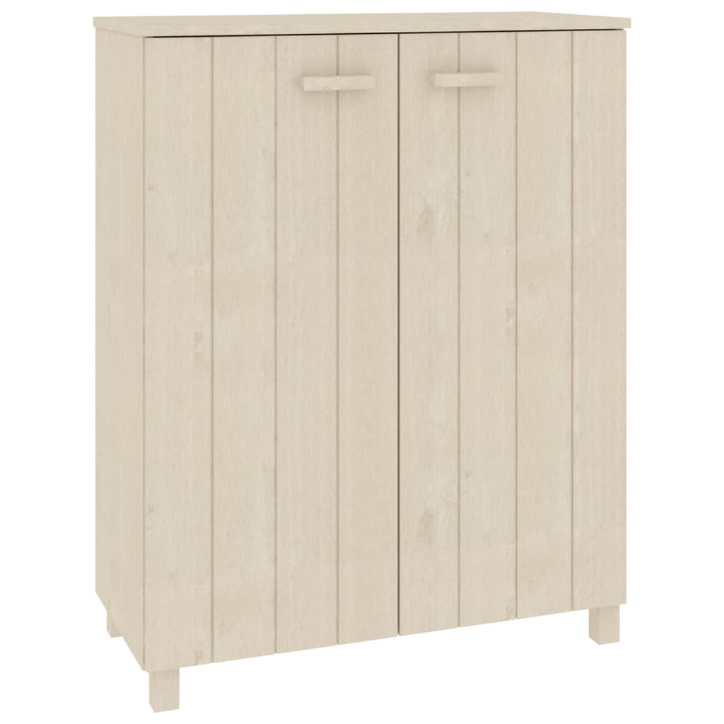 Schoenenkast HAMAR 85x40x108 cm massief grenenhout honingbruin is nu te koop bij PeponiXL, paradijselijk wonen!