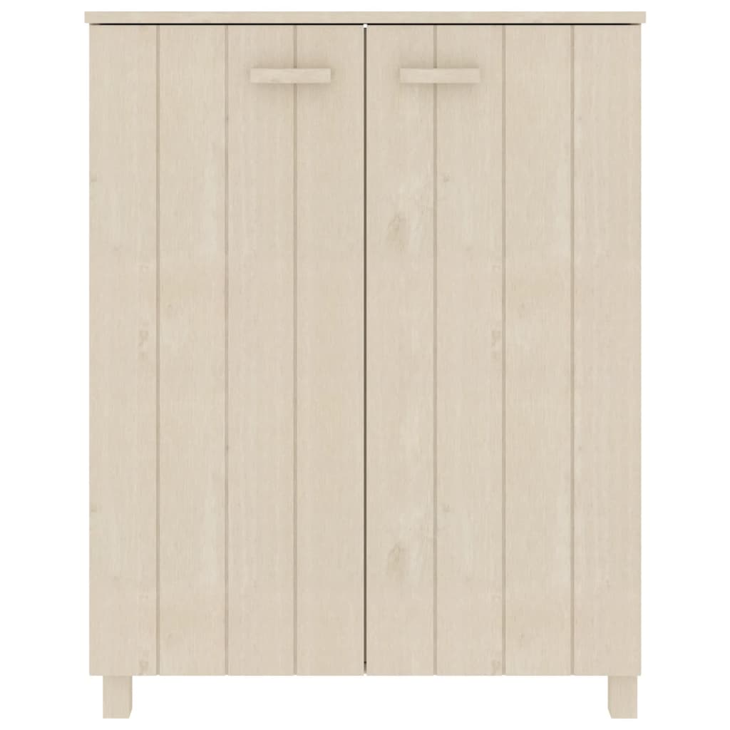 Schoenenkast HAMAR 85x40x108 cm massief grenenhout honingbruin is nu te koop bij PeponiXL, paradijselijk wonen!