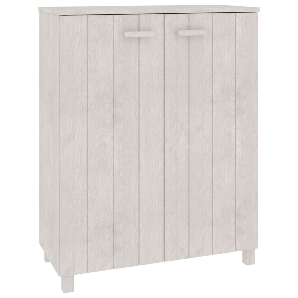 Schoenenkast HAMAR 85x40x108 cm massief grenenhout wit is nu te koop bij PeponiXL, paradijselijk wonen!