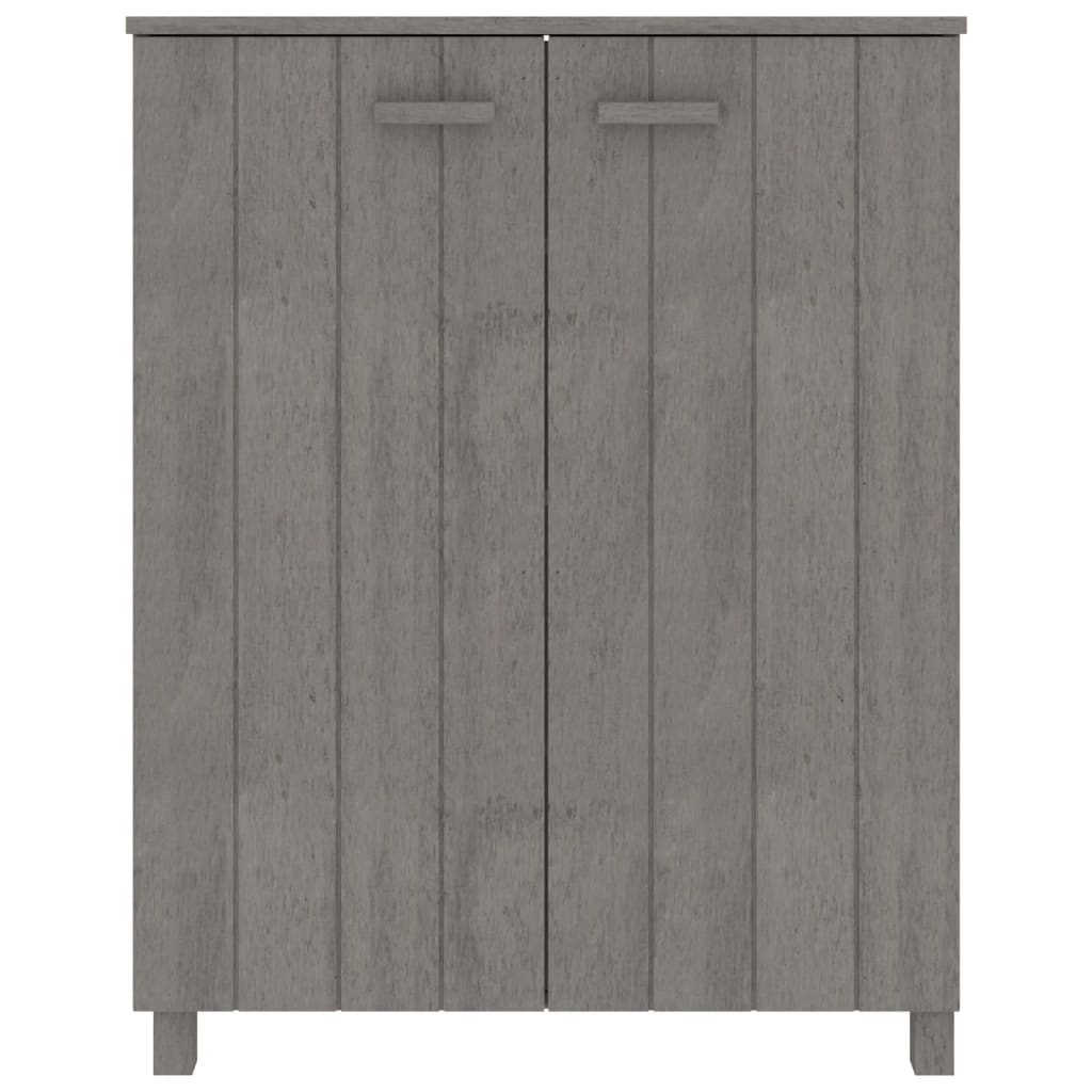 Schoenenkast HAMAR 85x40x108 cm massief grenenhout lichtgrijs is nu te koop bij PeponiXL, paradijselijk wonen!