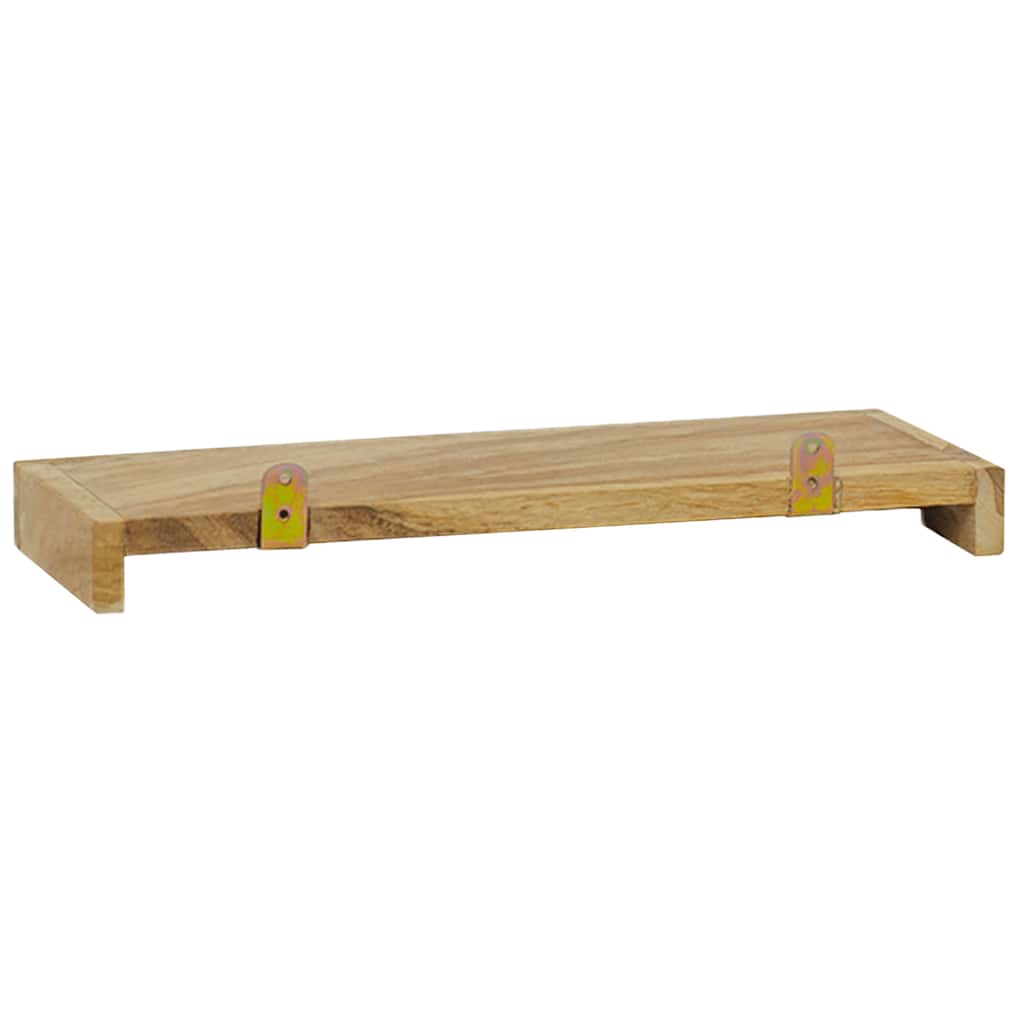 Wandschappen 2 st 40x15x4 cm massief teakhout is nu te koop bij PeponiXL, paradijselijk wonen!