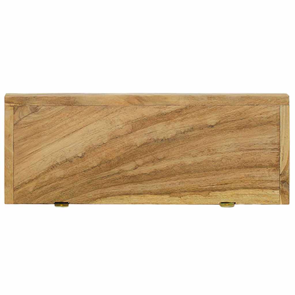 Wandschappen 2 st 40x15x4 cm massief teakhout is nu te koop bij PeponiXL, paradijselijk wonen!