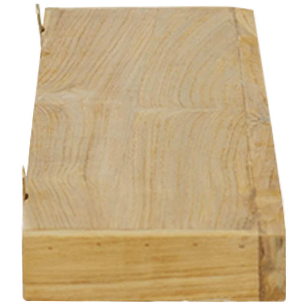 Wandschappen 2 st 90x15x4 cm massief teakhout is nu te koop bij PeponiXL, paradijselijk wonen!