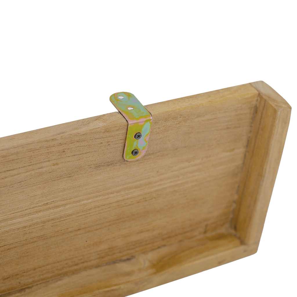 Wandschappen 2 st 90x15x4 cm massief teakhout is nu te koop bij PeponiXL, paradijselijk wonen!