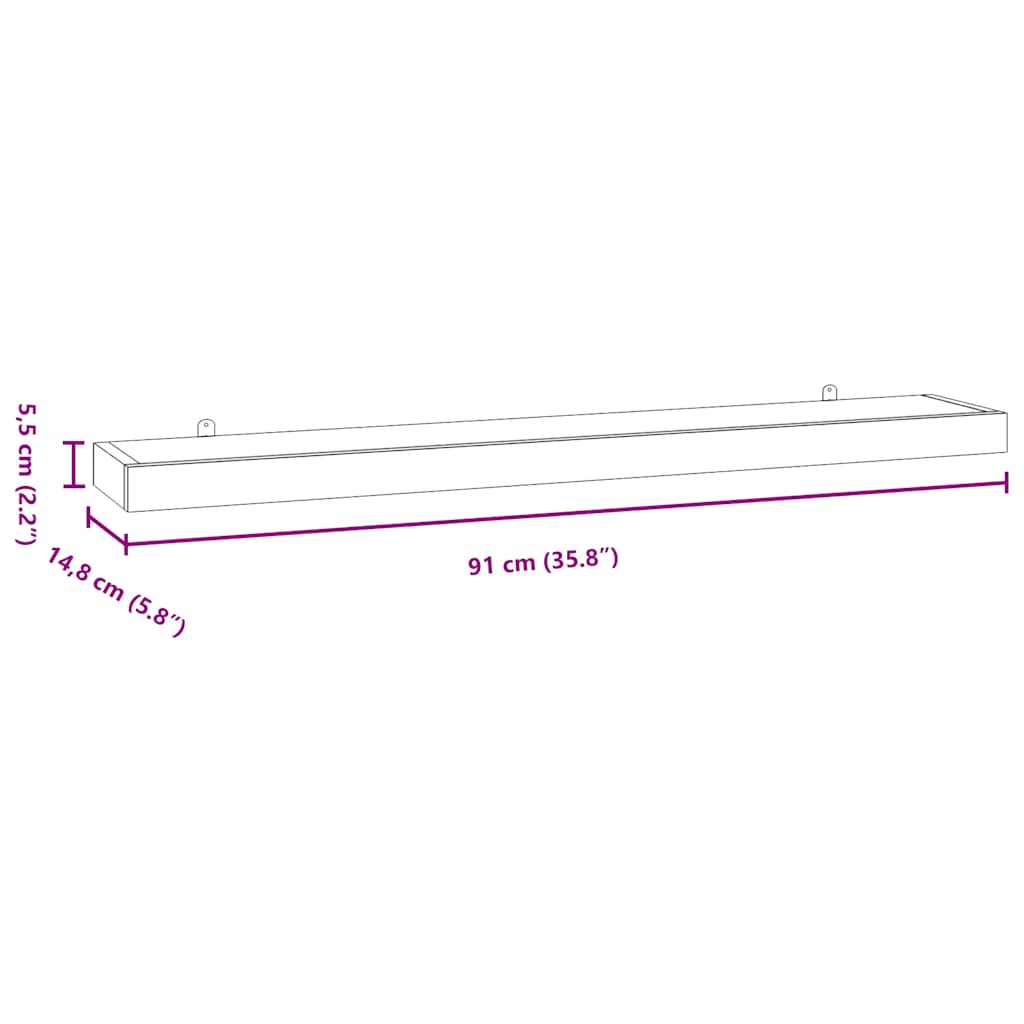 Wandschappen 2 st 90x15x4 cm massief teakhout is nu te koop bij PeponiXL, paradijselijk wonen!