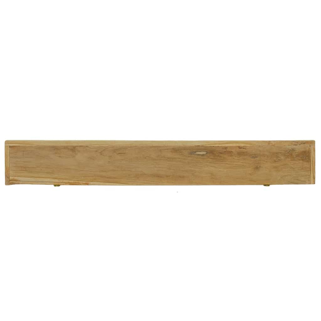 Wandschappen 2 st 110x15x4 cm massief teakhout is nu te koop bij PeponiXL, paradijselijk wonen!