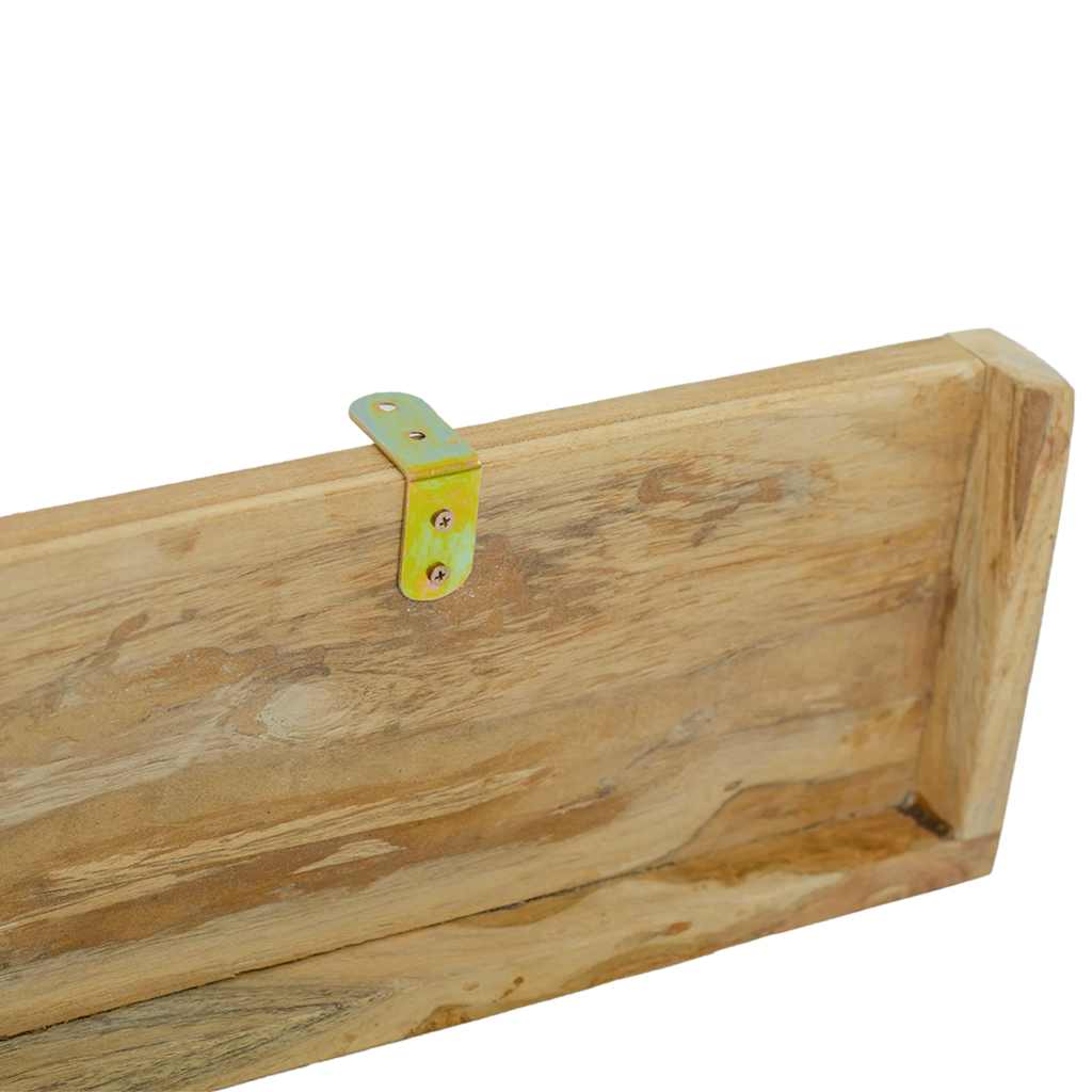 Wandschappen 2 st 110x15x4 cm massief teakhout is nu te koop bij PeponiXL, paradijselijk wonen!
