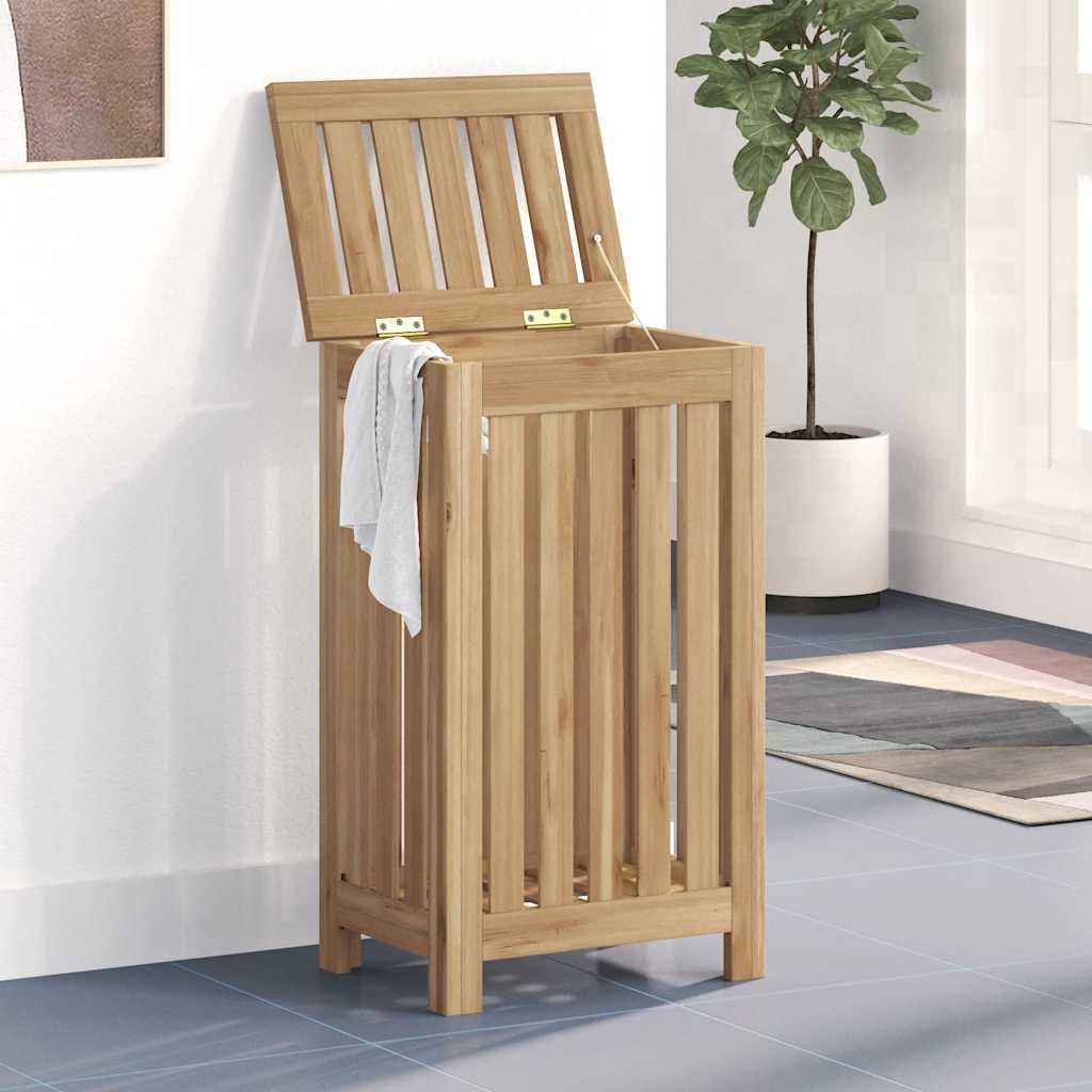 Wasmand 35x25x60 cm massief teakhout is nu te koop bij PeponiXL, paradijselijk wonen!