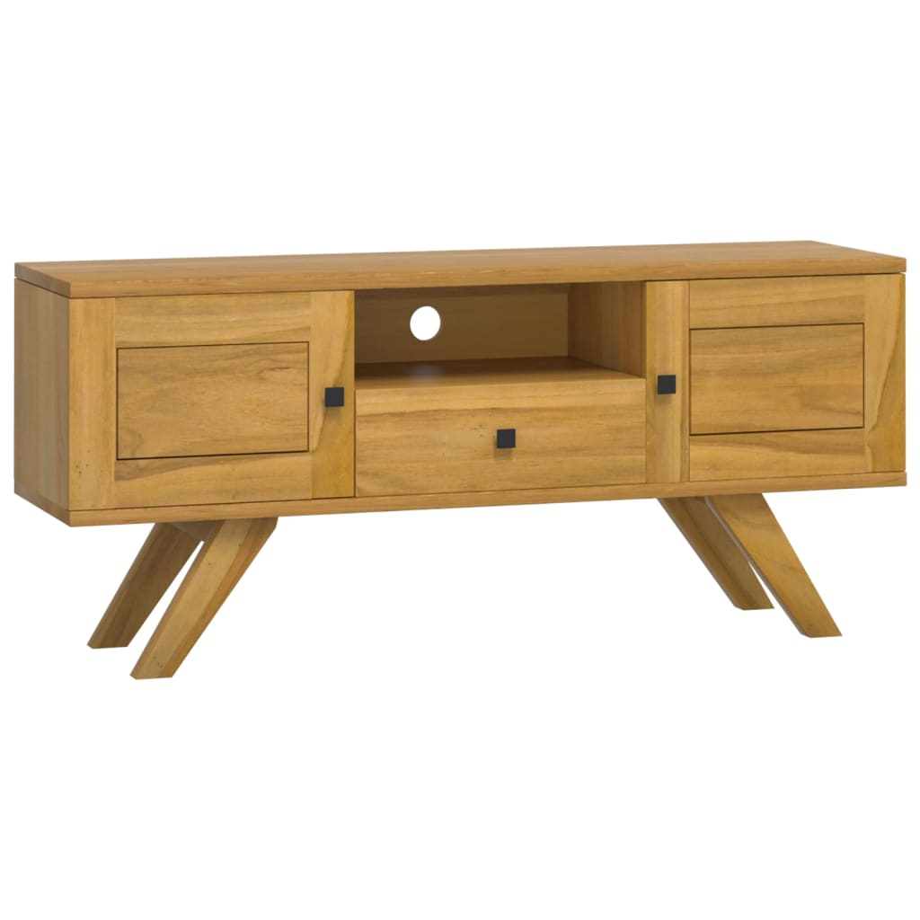 Tv-meubel 110x30x50 cm massief teakhout is nu te koop bij PeponiXL, paradijselijk wonen!