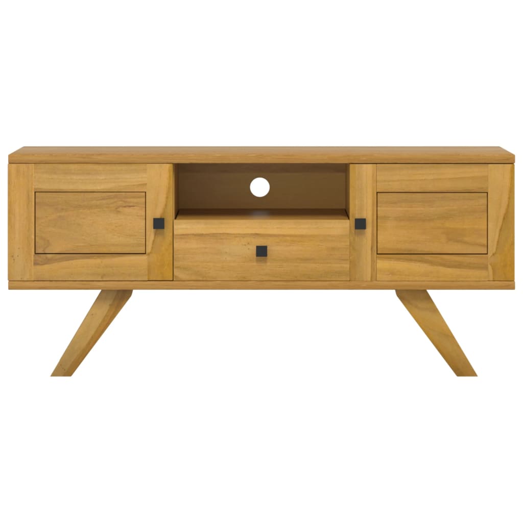 Tv-meubel 110x30x50 cm massief teakhout is nu te koop bij PeponiXL, paradijselijk wonen!